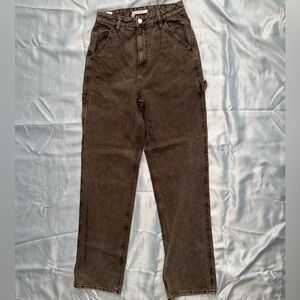 Women’s High Waisted Brown Cargo Pants